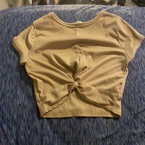Twist up crop top